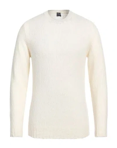 Fedeli Man Sweater Ivory Size 42 Virgin Wool, Cashmere, Polyamide In White