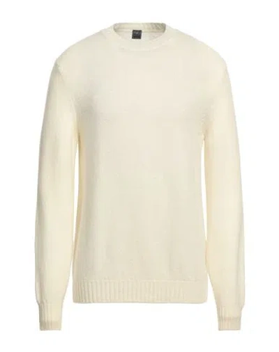 Fedeli Man Sweater Ivory Size 40 Wool, Cashmere In White
