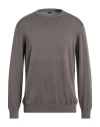 Fedeli Man Sweater Khaki Size 44 Cotton In Beige