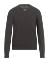 Fedeli Man Sweater Lead Size 40 Virgin Wool, Cashmere