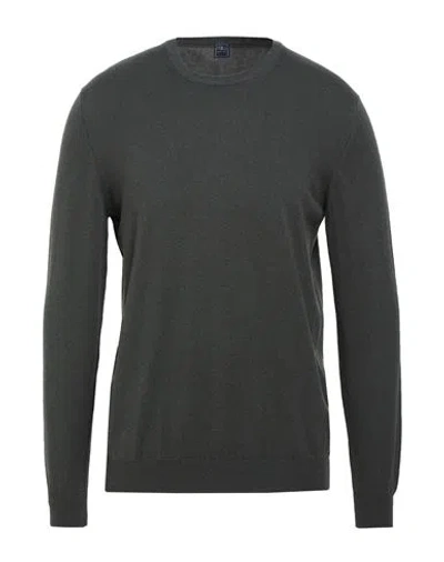 Fedeli Man Sweater Lead Size 48 Cashmere In Multi
