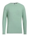 Fedeli Man Sweater Light Green Size 40 Cashmere In Green