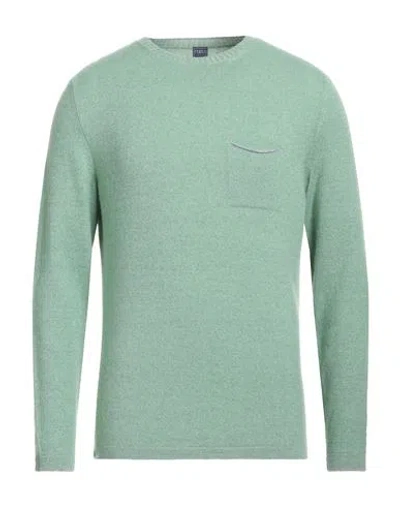 Fedeli Man Sweater Light Green Size 40 Cashmere