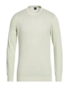 Fedeli Man Sweater Light Green Size 40 Cotton In White