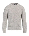 Fedeli Man Sweater Light Grey Size 44 Cashmere, Wool, Polyester In Gray