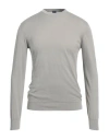 Fedeli Man Sweater Light Grey Size 44 Cotton