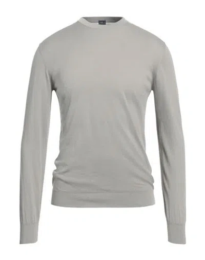 Fedeli Man Sweater Light Grey Size 44 Cotton In Grey