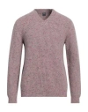 Fedeli Man Sweater Light Pink Size 40 Cashmere, Polyamide In Pink
