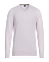 Fedeli Man Sweater Lilac Size 40 Cashmere, Linen In Purple
