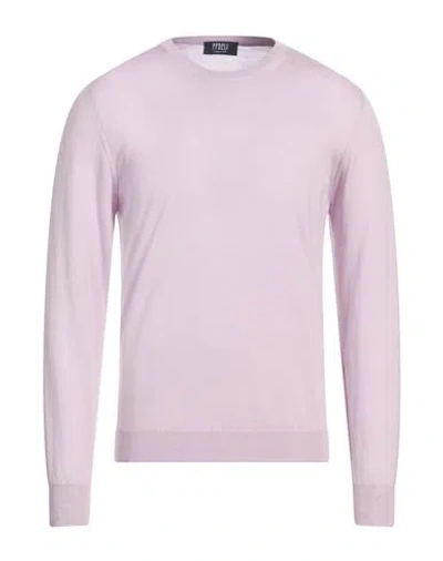 Fedeli Man Sweater Lilac Size 40 Cashmere, Silk In Pink