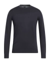 Fedeli Man Sweater Midnight Blue Size 46 Cotton