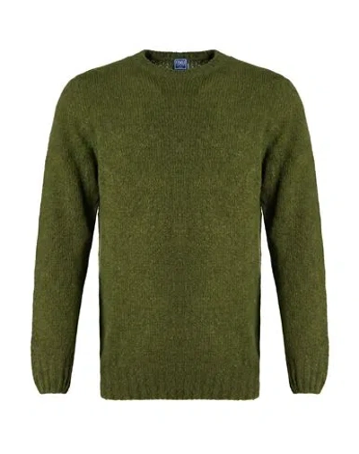 Fedeli Man Sweater Military Green Size 40 Virgin Wool, Cashmere, Polyamide