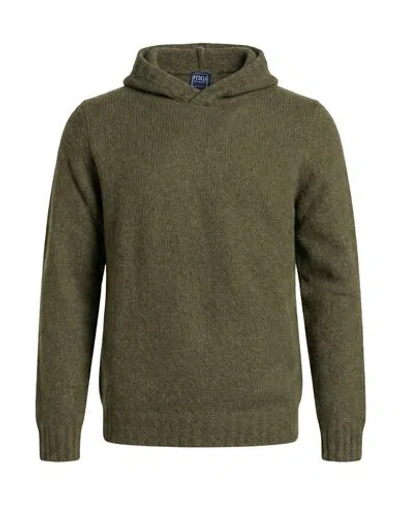 Fedeli Man Sweater Military Green Size 44 Virgin Wool, Cashmere, Polyamide