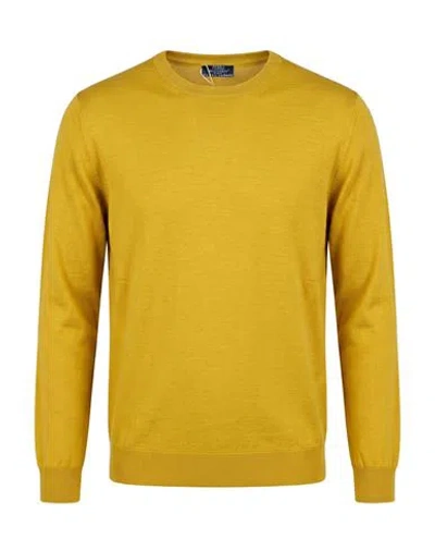 Fedeli Man Sweater Mustard Size 44 Cashmere In Yellow
