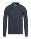 Fedeli Man Sweater Navy Size 40 Virgin Wool In Navy