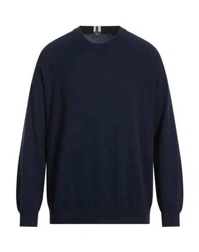 Fedeli Man Sweater Navy Size Xl Cashmere In Blue