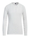 Fedeli Man Sweater Off White Size 44 Cotton In Off White