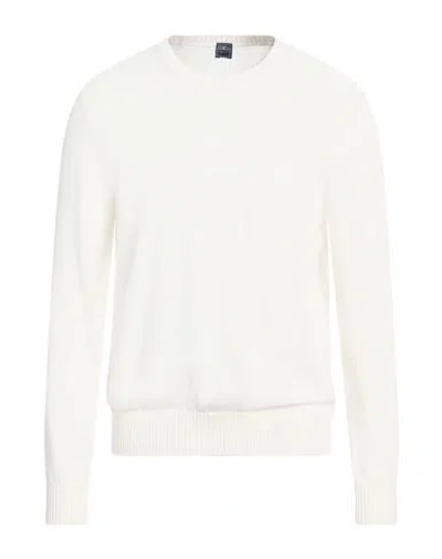 Fedeli Man Sweater Off White Size 46 Cotton