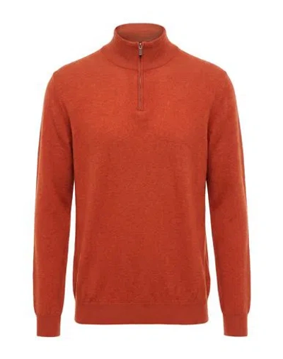 Fedeli Man Sweater Orange Size 48 Cashmere