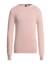 Fedeli Man Sweater Pink Size 40 Cotton In Pink