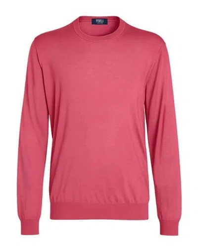 Fedeli Man Sweater Pink Size 46 Cashmere, Silk