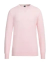 Fedeli Man Sweater Pink Size 44 Cotton