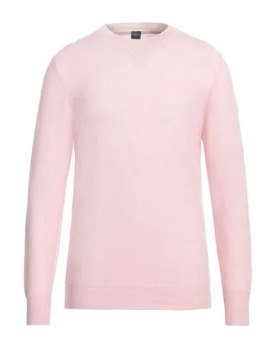 Fedeli Man Sweater Pink Size 44 Cotton In Pink