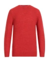 Fedeli Man Sweater Red Size 40 Virgin Wool, Cashmere, Polyamide