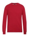 Fedeli Man Sweater Red Size 40 Wool