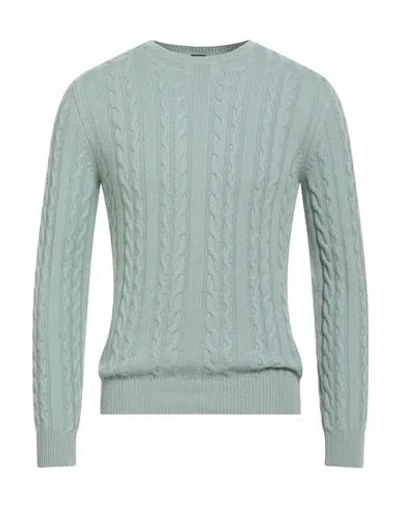 Fedeli Man Sweater Sage Green Size 38 Cashmere