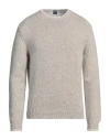 Fedeli Man Sweater Beige Size 40 Alpaca Wool, Virgin Wool In Beige