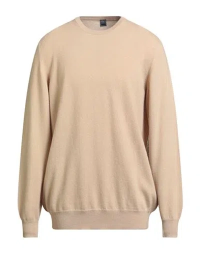 Fedeli Man Sweater Sand Size 46 Cashmere