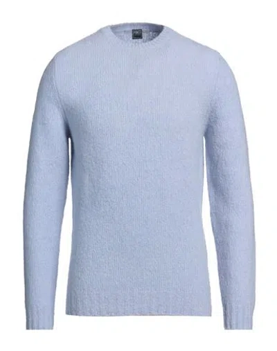 Fedeli Man Sweater Sky Blue Size 40 Virgin Wool, Cashmere, Polyamide