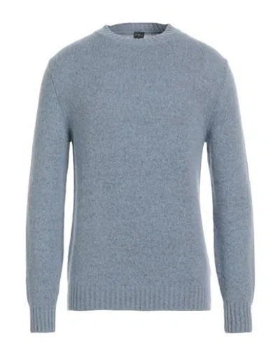 Fedeli Man Sweater Sky Blue Size 40 Wool, Cashmere In Blue