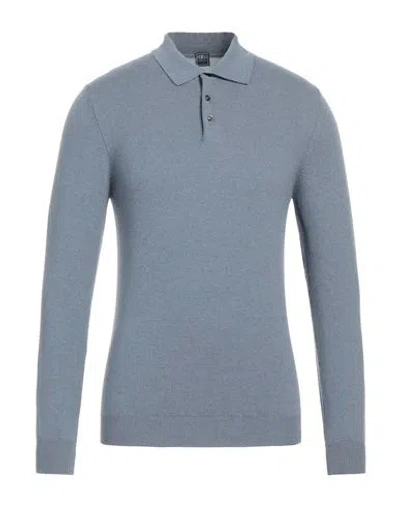 Fedeli Man Sweater Slate Blue Size 50 Cashmere