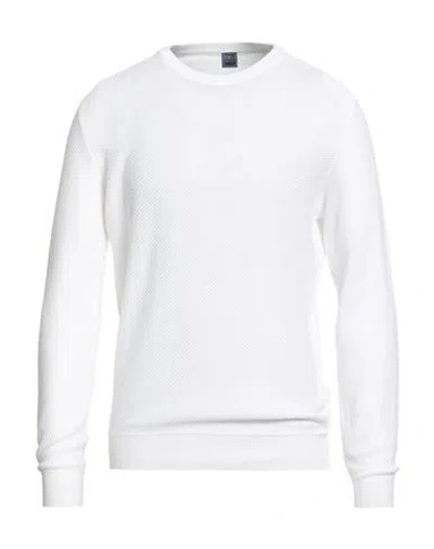 Fedeli Man Sweater White Size 40 Cotton