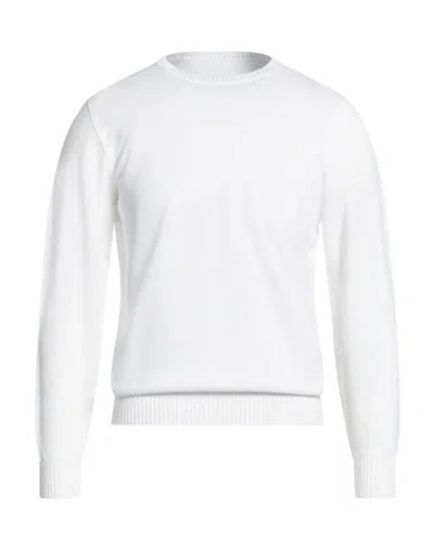 Fedeli Man Sweater White Size 40 Supima