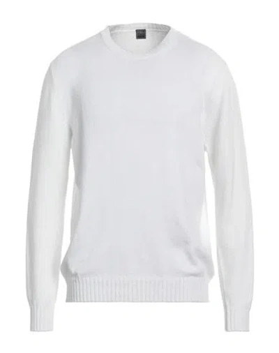 Fedeli Man Sweater White Size 44 Cotton