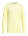 Fedeli Man Sweater Yellow Size 44 Cashmere, Polyamide In Yellow