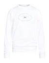 Fedeli Man Sweatshirt White Size L Cotton In White