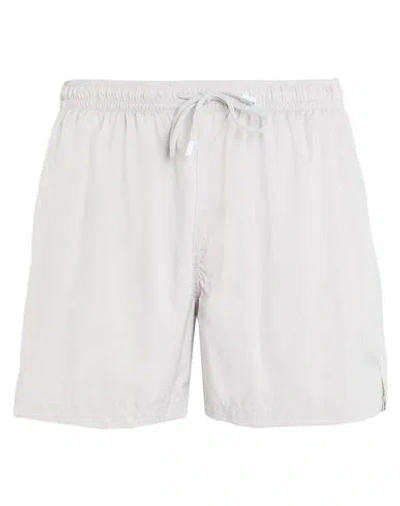 Fedeli Man Swim Trunks Light Grey Size L Recycled Polyester In Grey