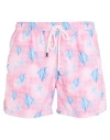 Fedeli Man Swim Trunks Light Pink Size Xl Recycled Polyester In Pink