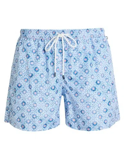 Fedeli Man Swim Trunks Navy Size Xl Recycled Polyester In Navy