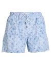 Fedeli Man Swim Trunks Pastel Blue Size Xl Recycled Polyester In Blue