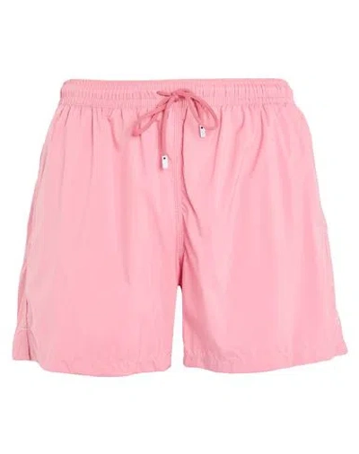 Fedeli Man Swim Trunks Pink Size Xl Recycled Polyester In White