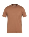 Fedeli Man T-shirt Brown Size 46 Organic Cotton