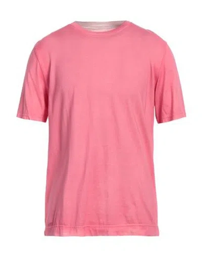 Fedeli Man T-shirt Fuchsia Size 40 Cotton In Pink