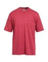 Fedeli Man T-shirt Garnet Size Xxl Cotton In Red