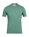 Fedeli Man T-shirt Green Size 46 Cotton In Green