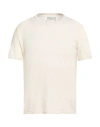 Fedeli Man T-shirt Ivory Size 38 Cotton In Neutral